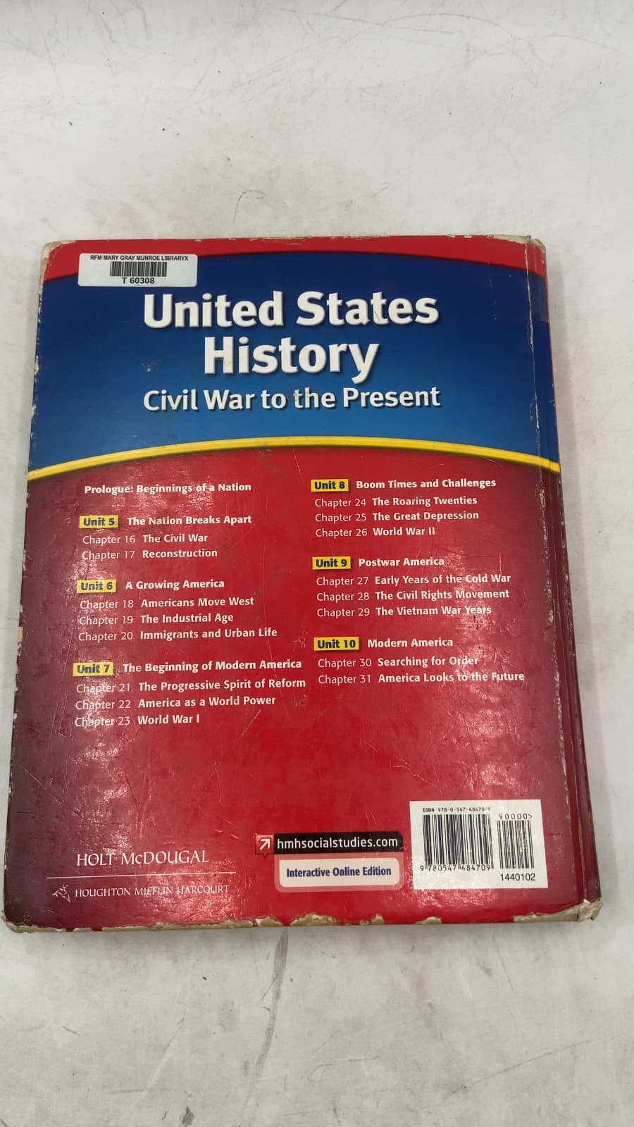United States History: Civil War to the Present by William Deverell, Deborah Gray White - additional view