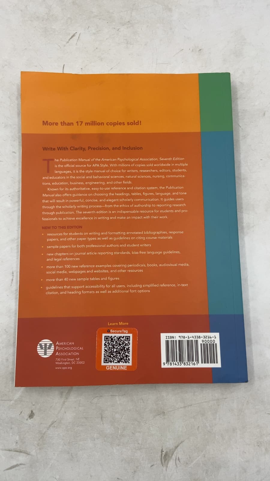 Publication Manual of the American Psychological Association by American Psychological Association - additional view