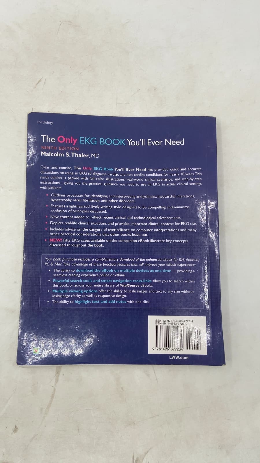 The Only EKG Book You'll Ever Need by Malcolm S. Thaler - additional view