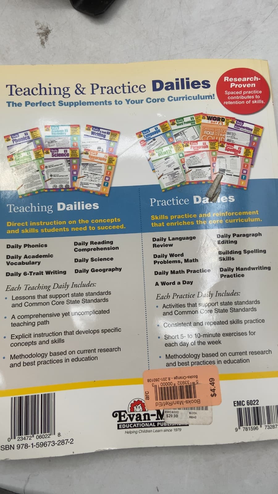 Daily 6-Trait Writing Grade 2 by Barbara Allman, Leslie Sorg, Andrea Weiss - additional view