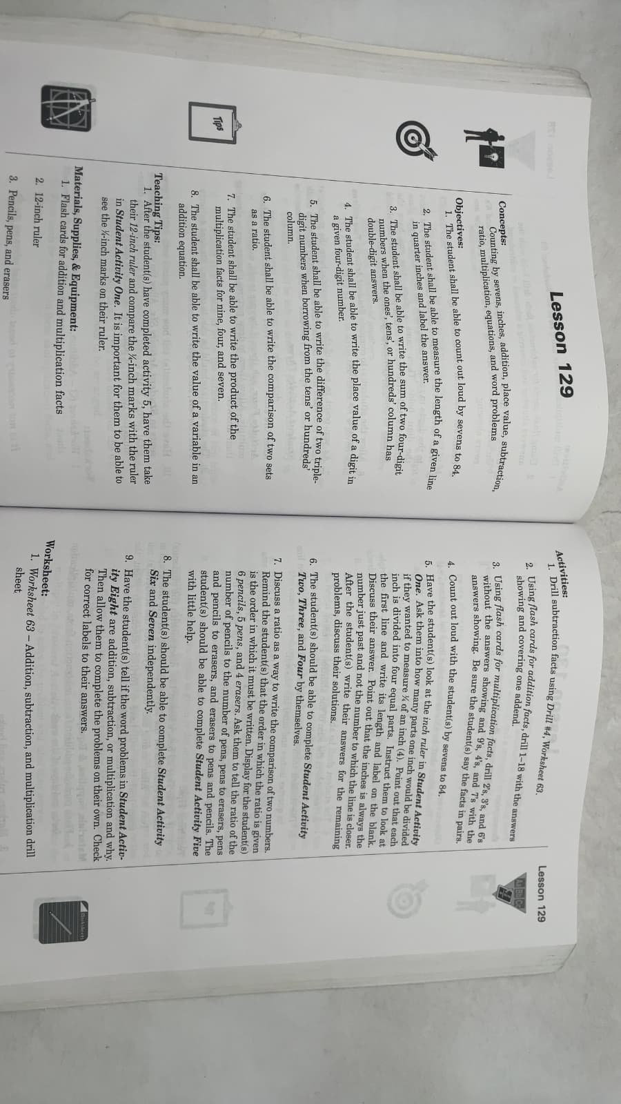 Horizons Mathematics 2 Teacher's Guide by Sareta A. Cummins - additional view