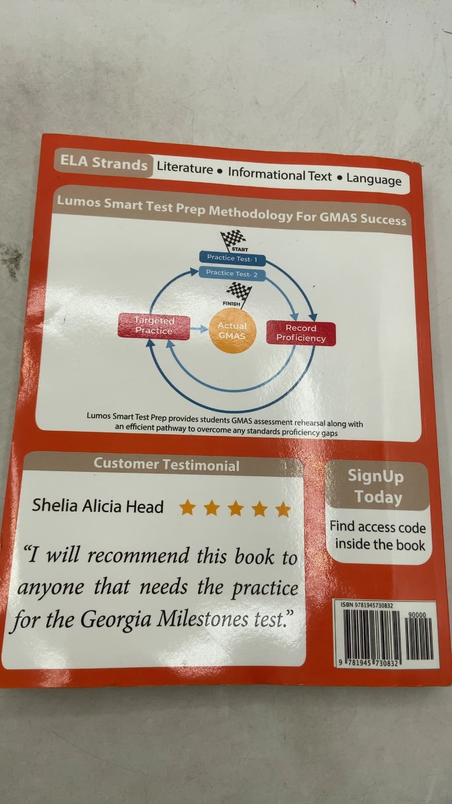 Georgia English Language Arts Literacy GMAS Practice by Erin Schollaert, Nina Anderson, George Smith - additional view