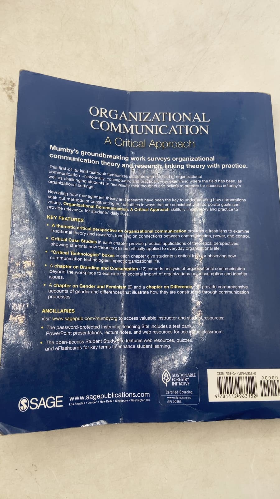 Organizational Communication: A Critical Approach by Dennis K. Mumby - additional view