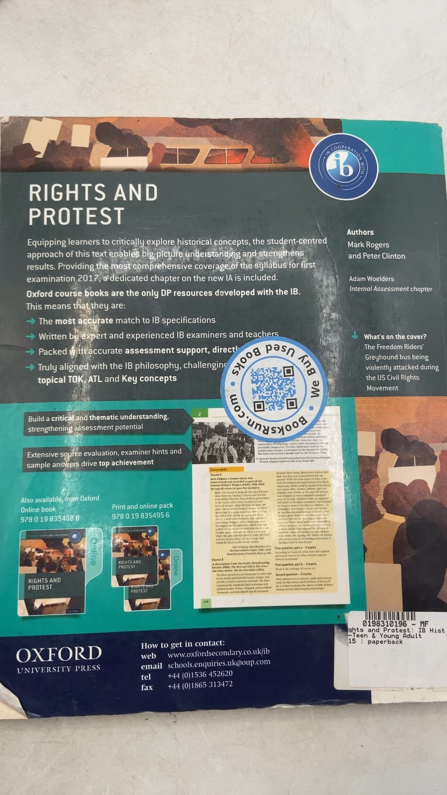 Rights and Protest: Course Companion by Mark Rogers and Peter Clinton - additional view
