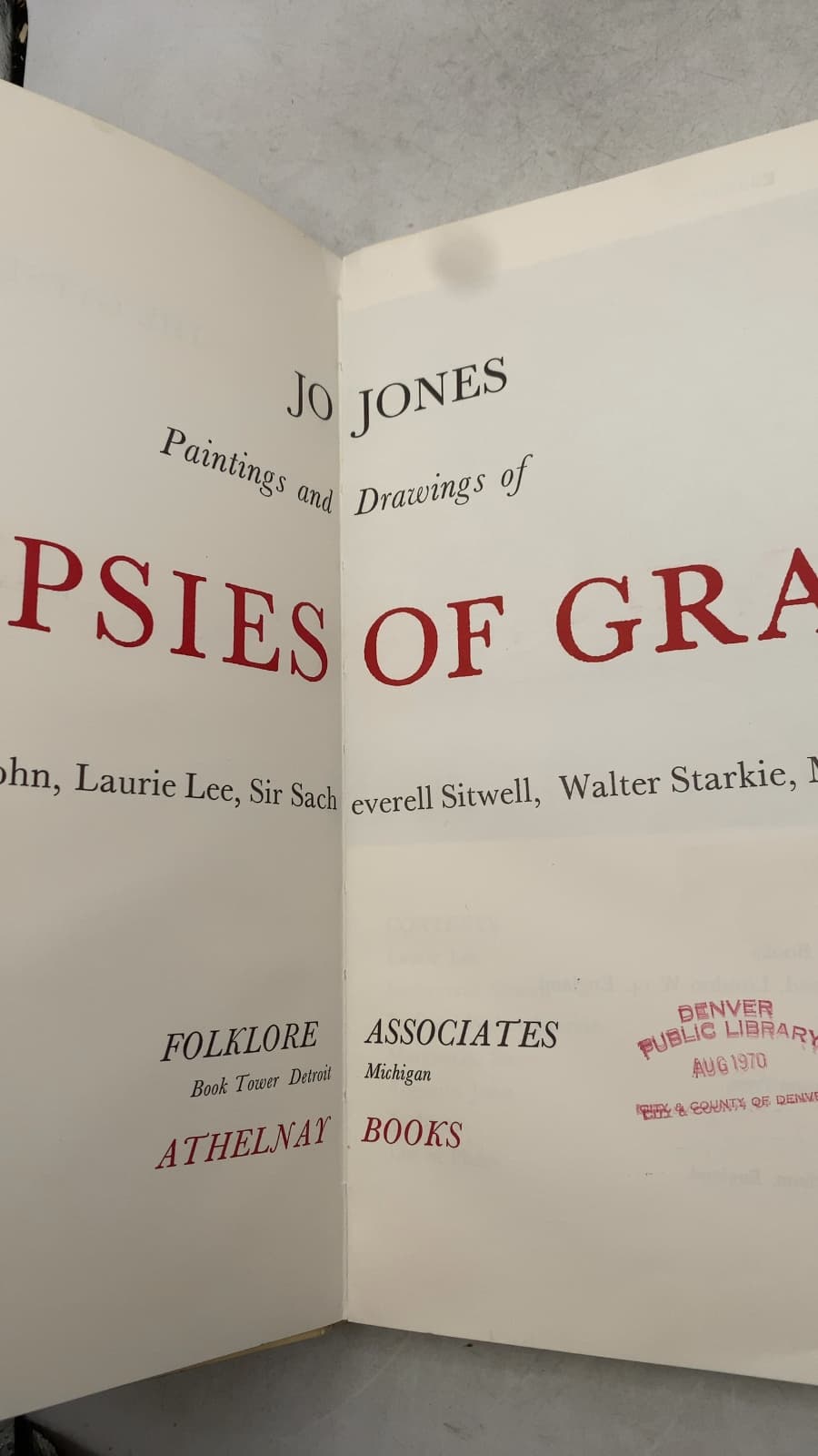 The Gypsies of Granada by Jo Jones - title page