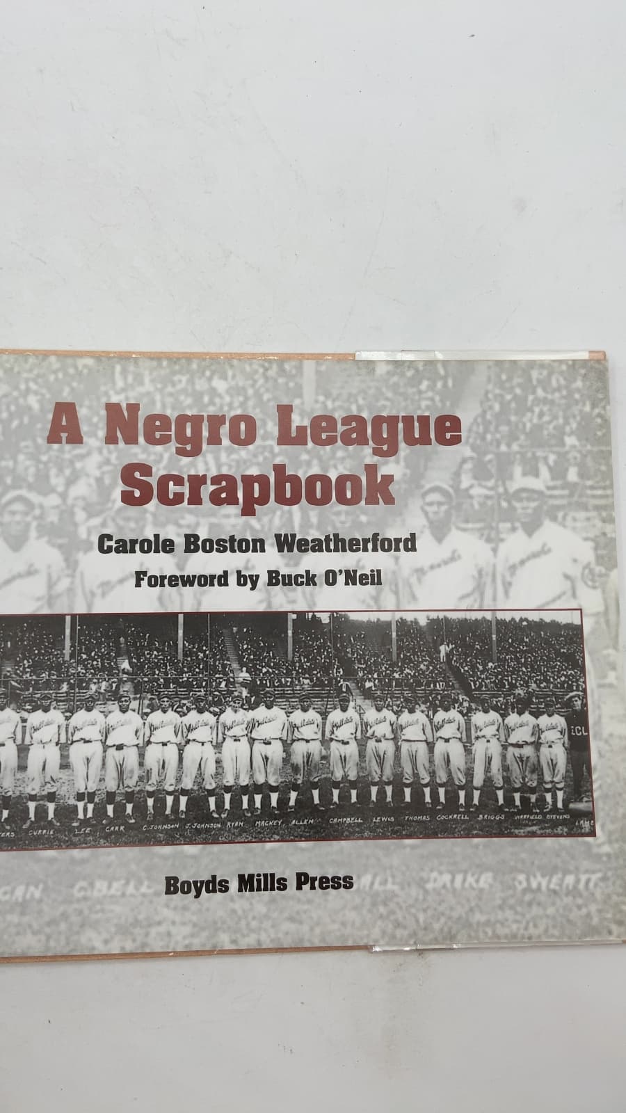 A Negro League Scrapbook by Carole Boston Weatherford - title page