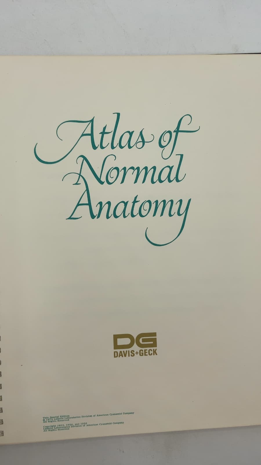 Atlas of Normal Anatomy - title page