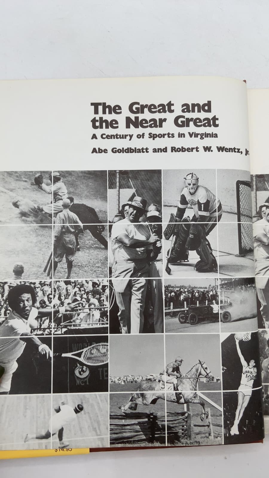 The Great and the Near Great: A Century of Sports in Virginia by Abe Goldblatt and Robert W. Wentz, Jr. - title page