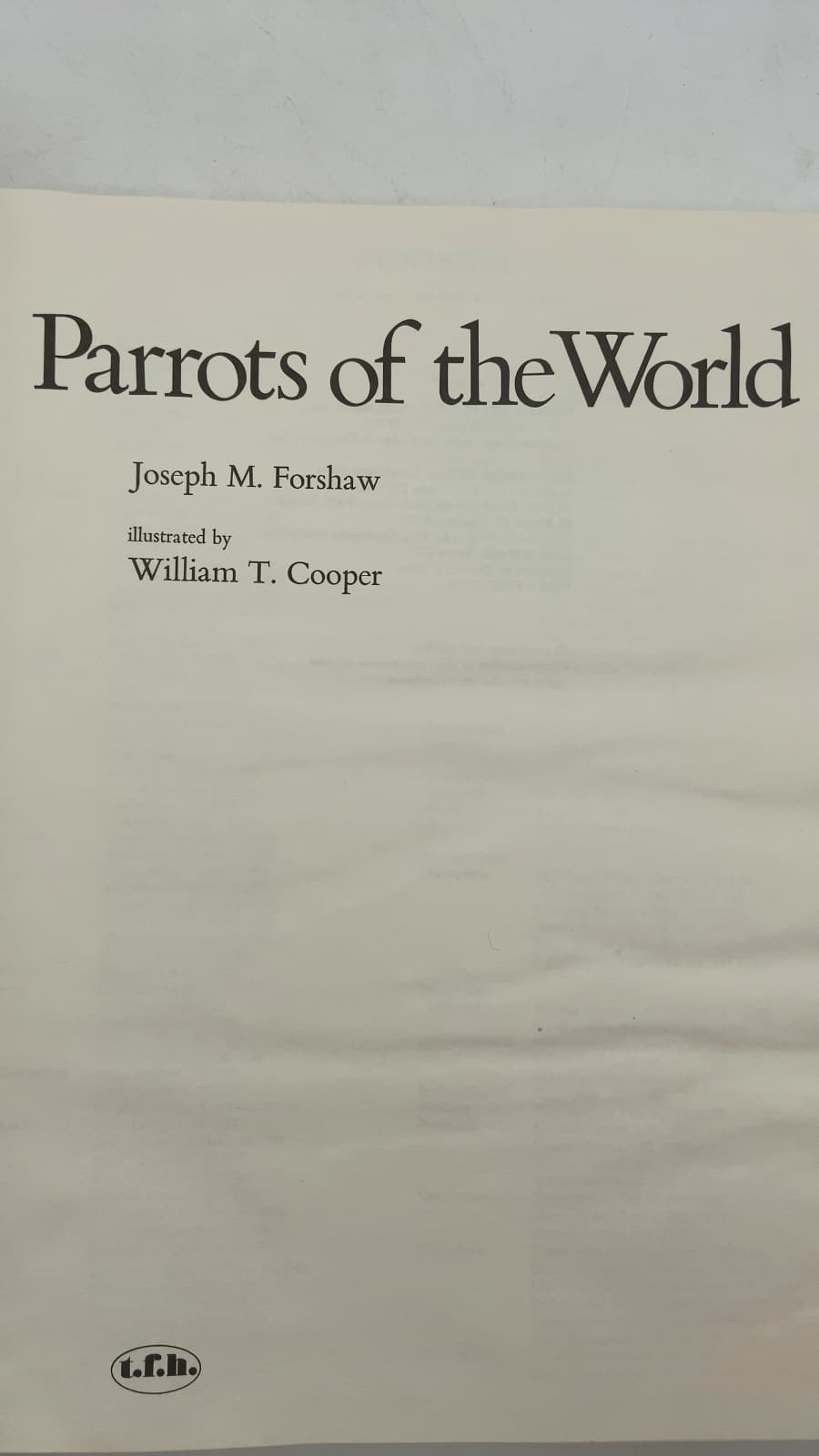 Parrots of the World by Joseph M. Forshaw - title page