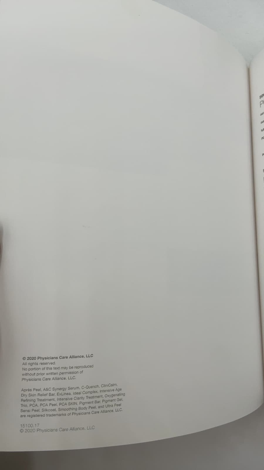 PCA Peel with hydroquinone - title page