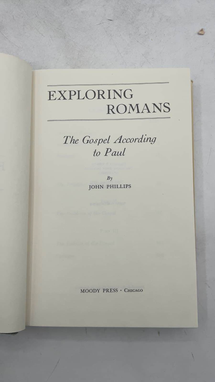 Exploring Romans: The Gospel According to Paul by John Phillips - title page