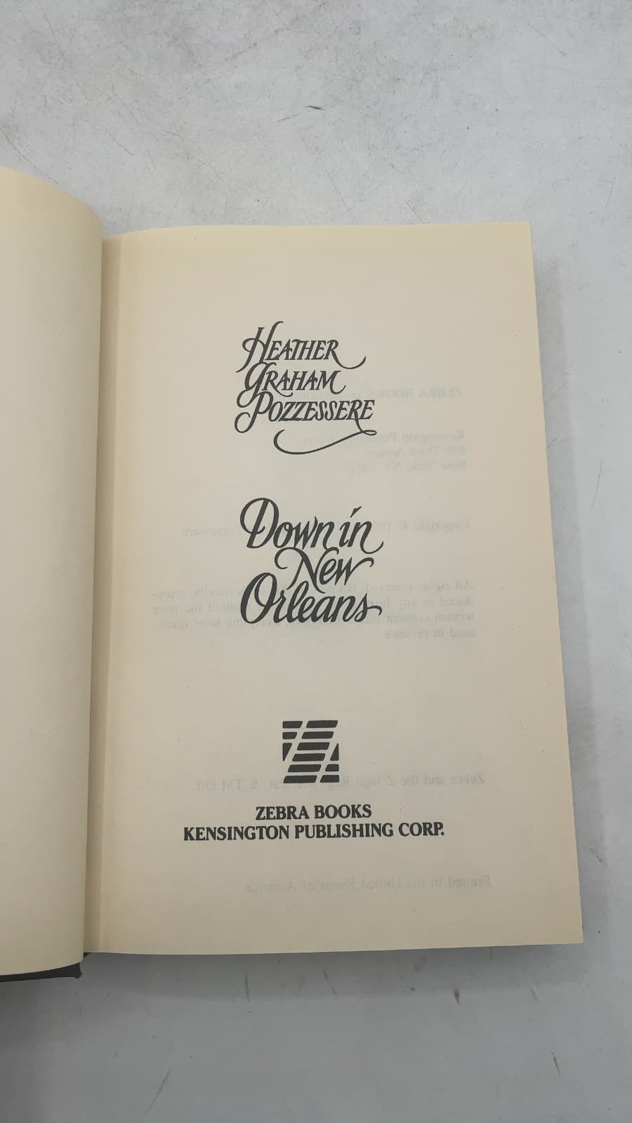 Down in New Orleans by Heather Graham Pozzessere - title page