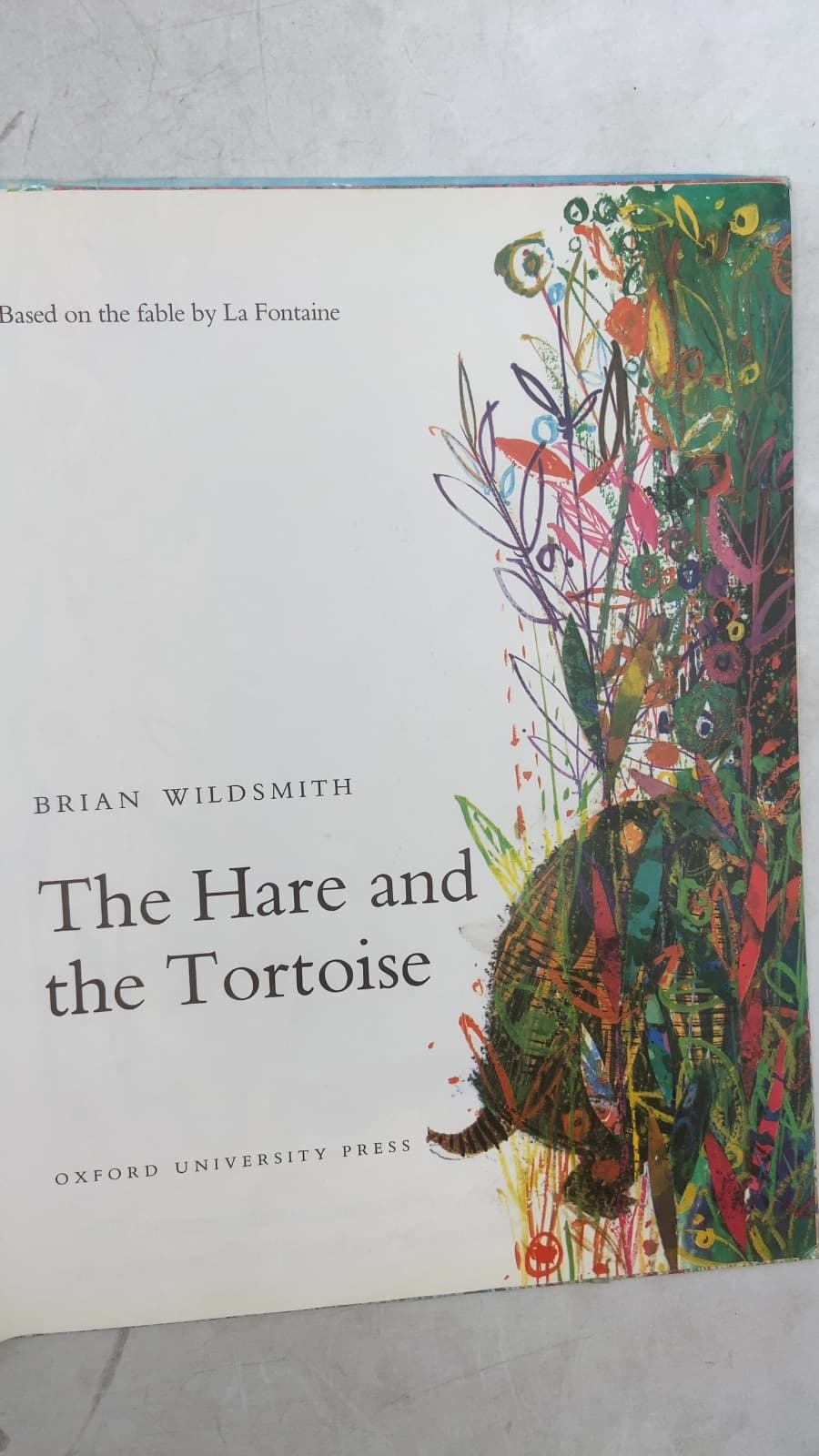 The Hare and the Tortoise by Brian Wildsmith - title page