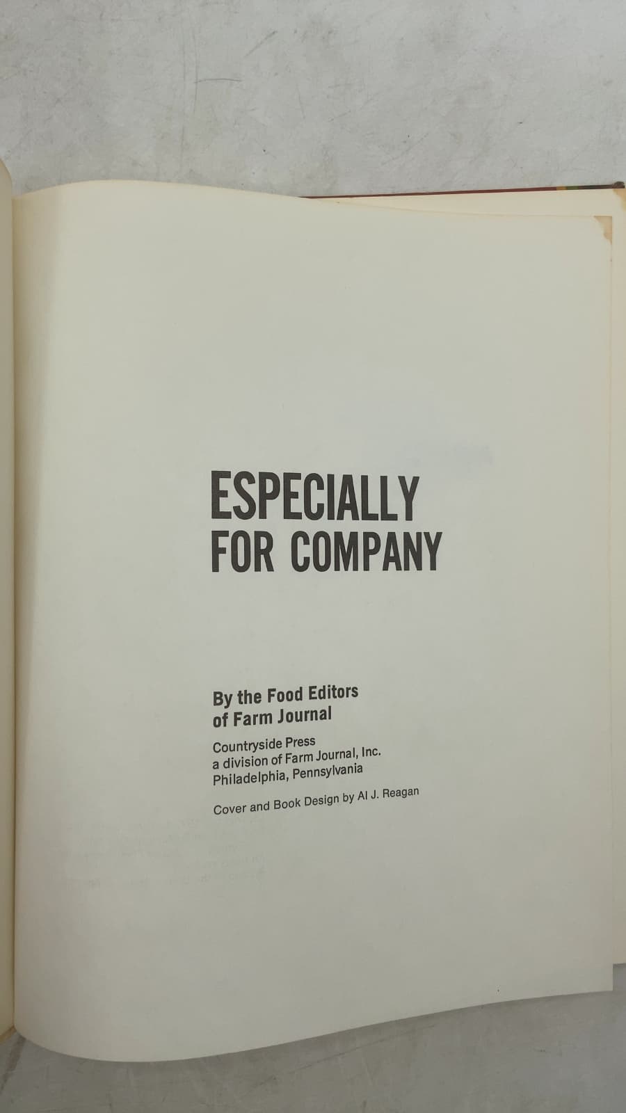 Especially for Company by Food Editors of Farm Journal - title page