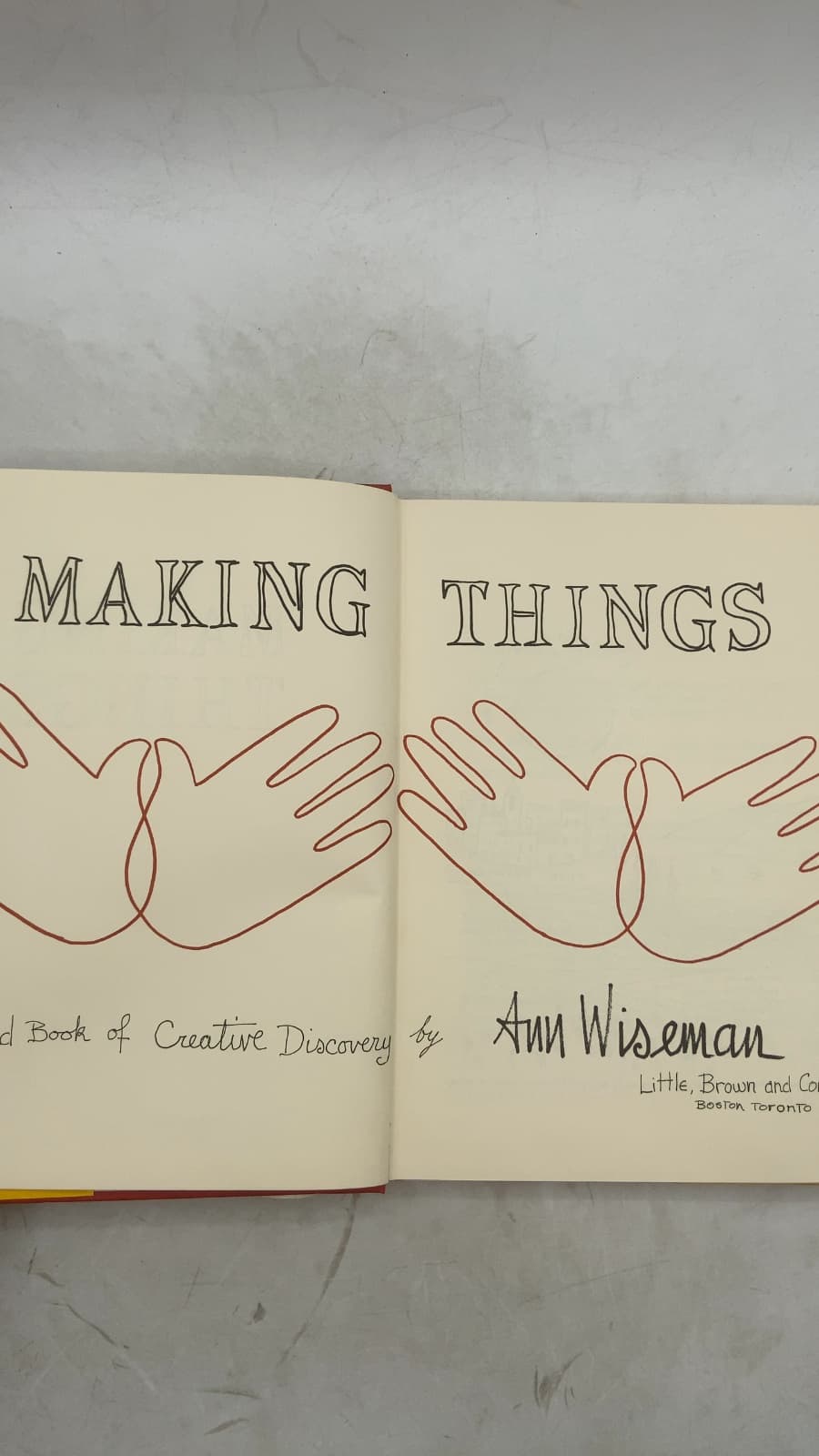 Making Things: The Hand Book of Creative Discovery by Ann Wiseman - title page