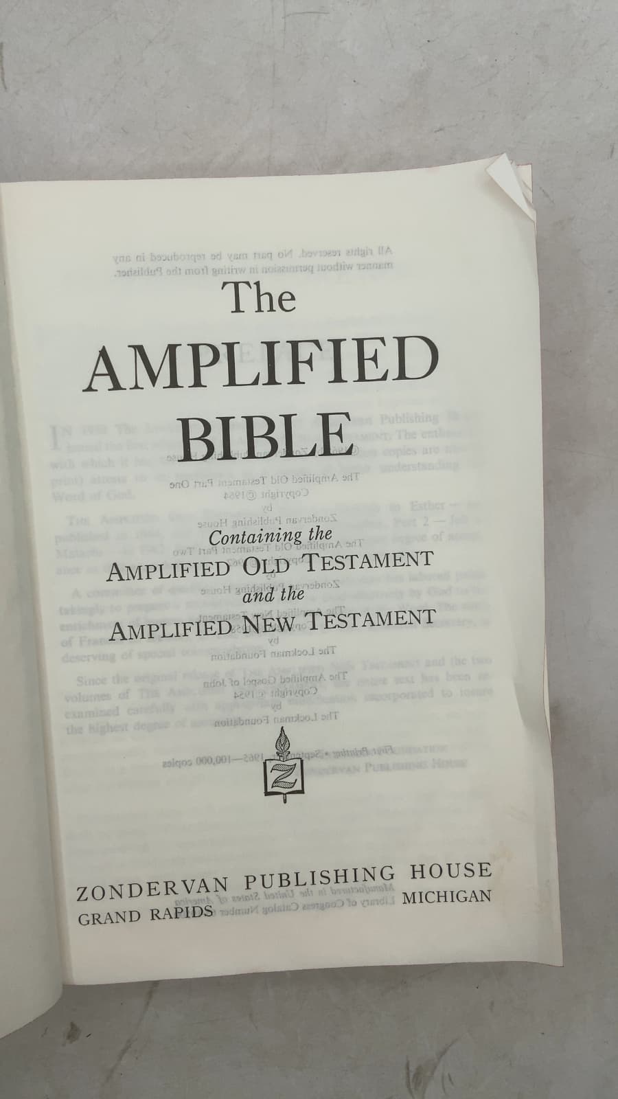 The Amplified Bible - title page