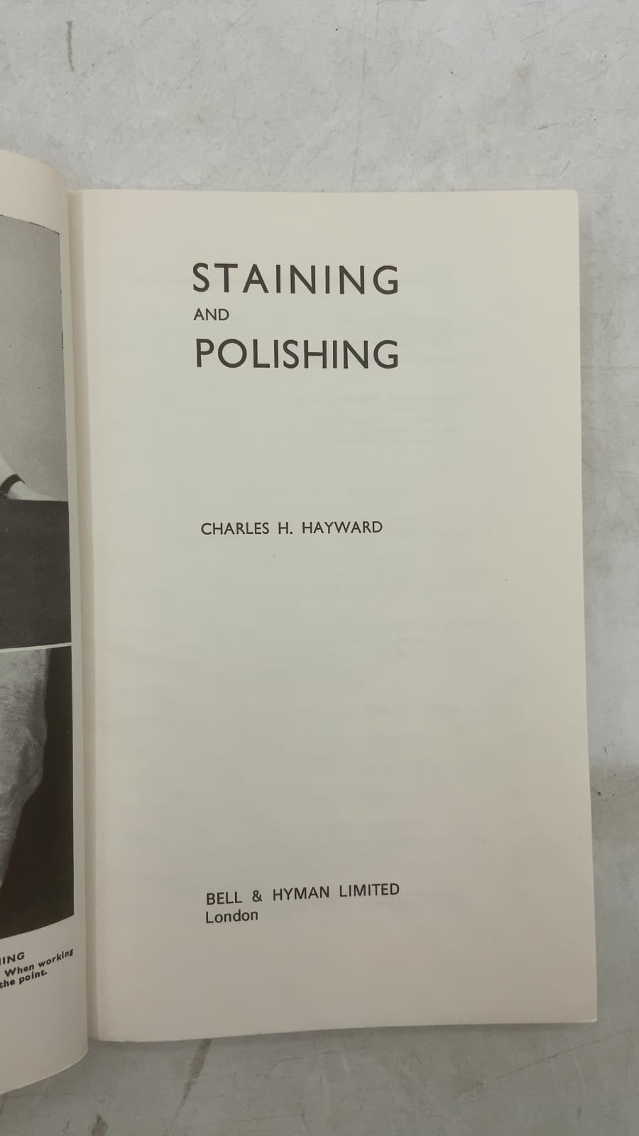 Staining and Polishing by Charles H. Hayward - title page