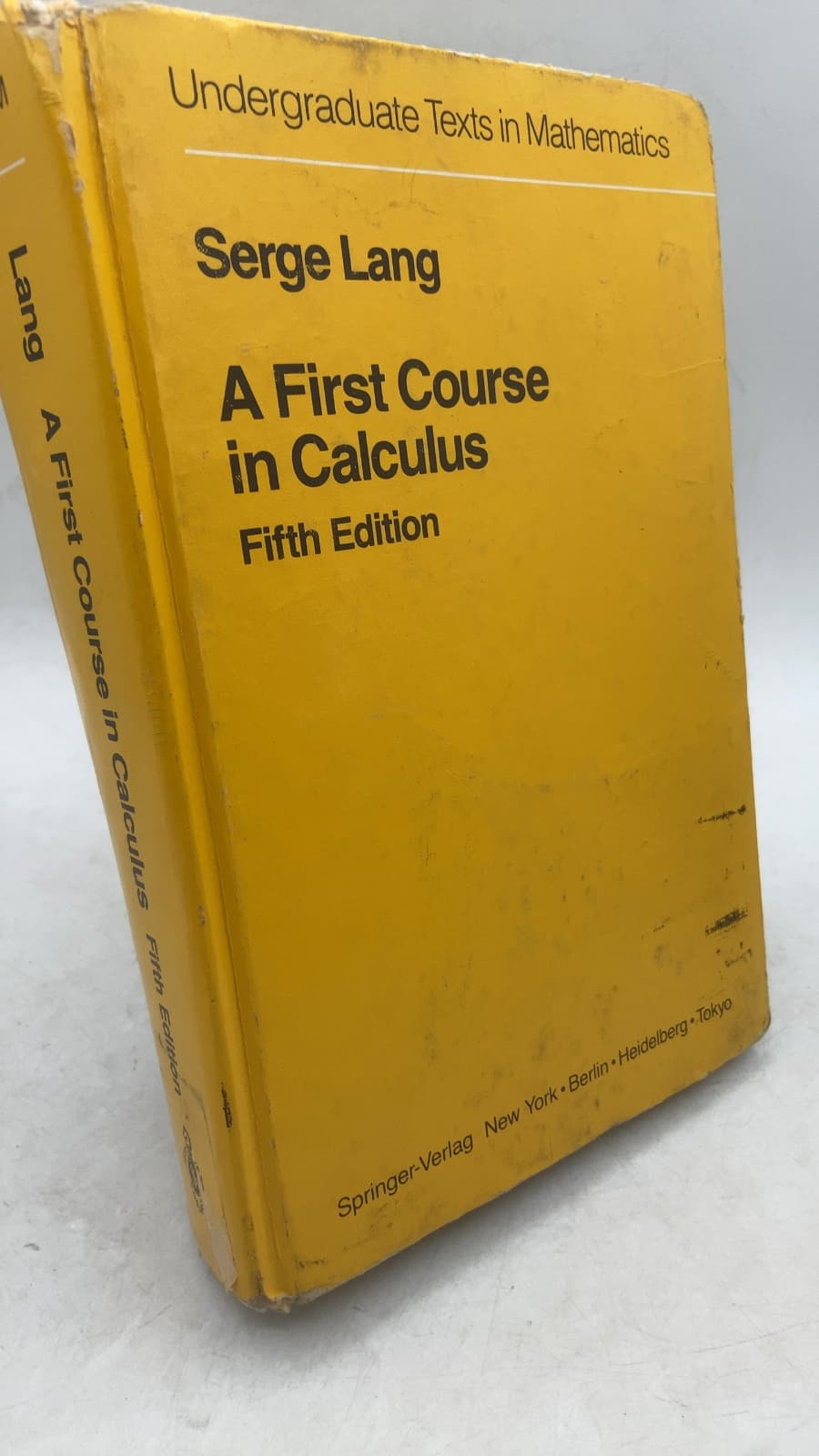 A First Course in Calculus by Serge Lang - front cover
