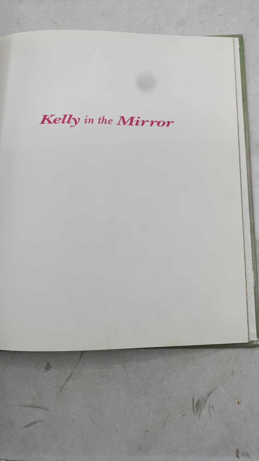 Kelly in the Mirror by Martha M. Vertreace - title page