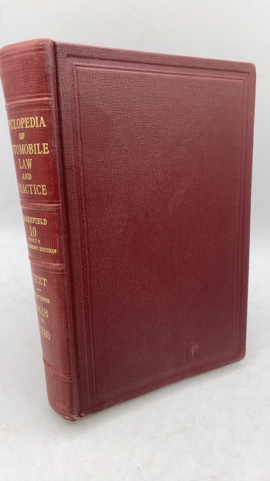 Blashfield's Cyclopedia of Automobile Law and Practice, Volume 10, Part 2 by De Witt C. Blashfield - front cover