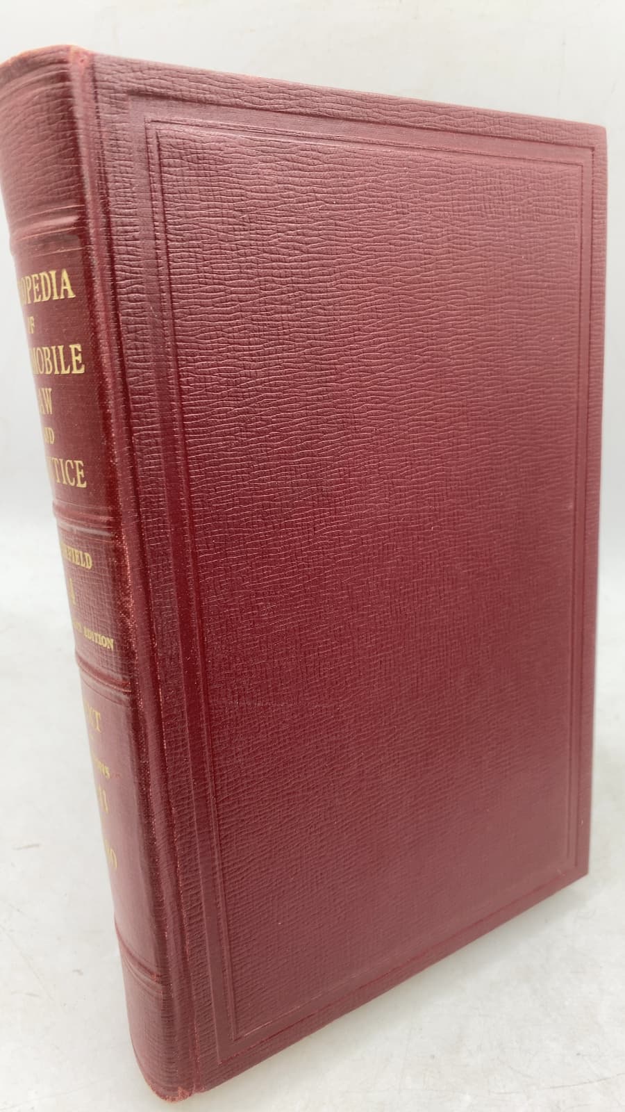 Blashfield's Cyclopedia of Automobile Law and Practice, Volume 4 by The Publishers' Editorial Staff - front cover