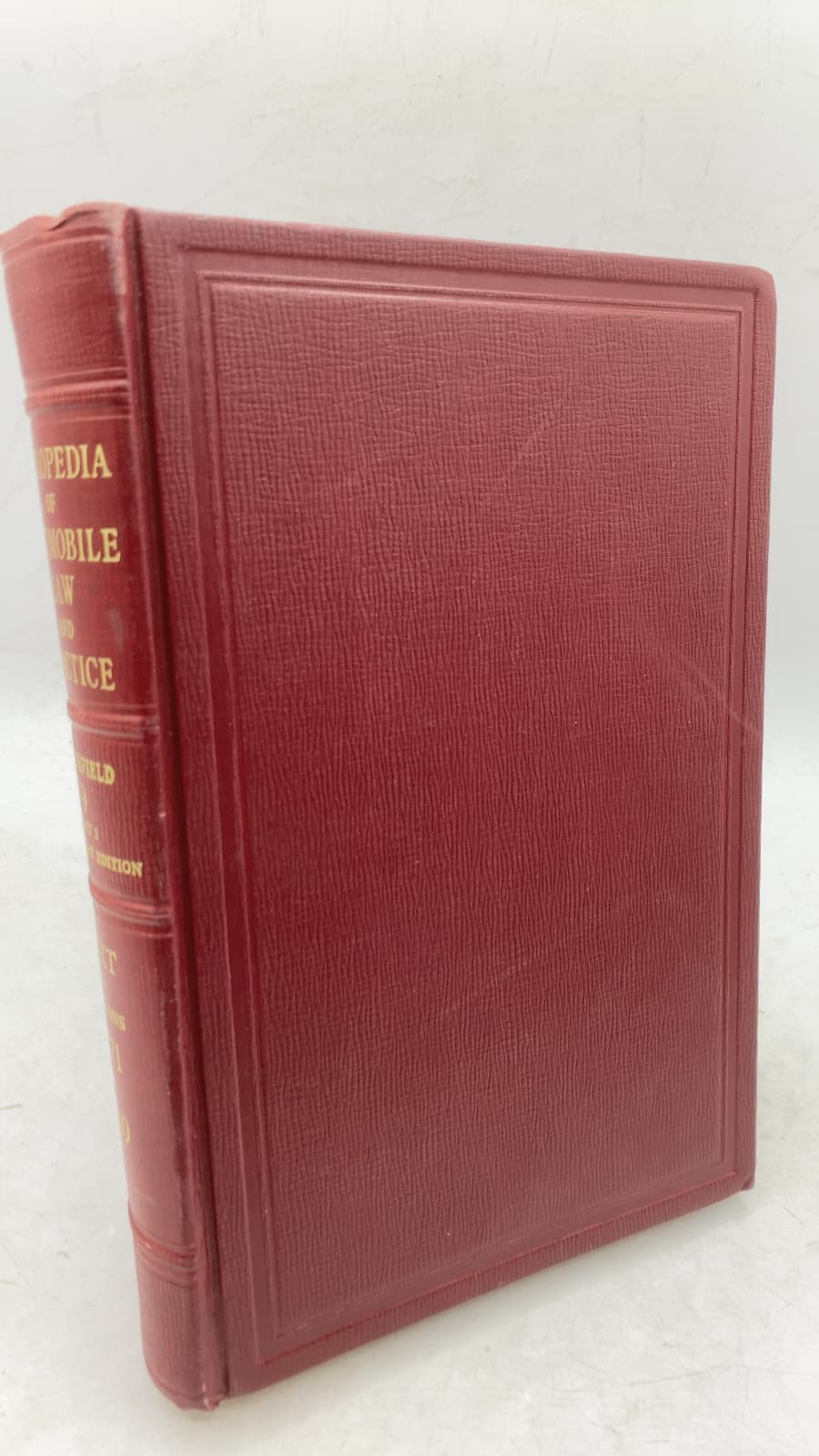 Blashfield's Cyclopedia of Automobile Law and Practice, Volume 9, Part 1 by De Witt C. Blashfield - front cover