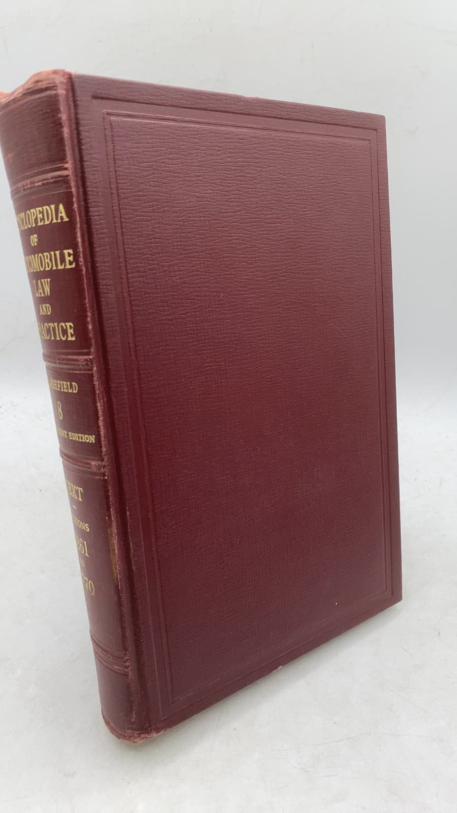 Blashfield's Cyclopedia of Automobile Law and Practice, Permanent Edition, Volume 8 by The Publishers' Editorial Staff - front cover