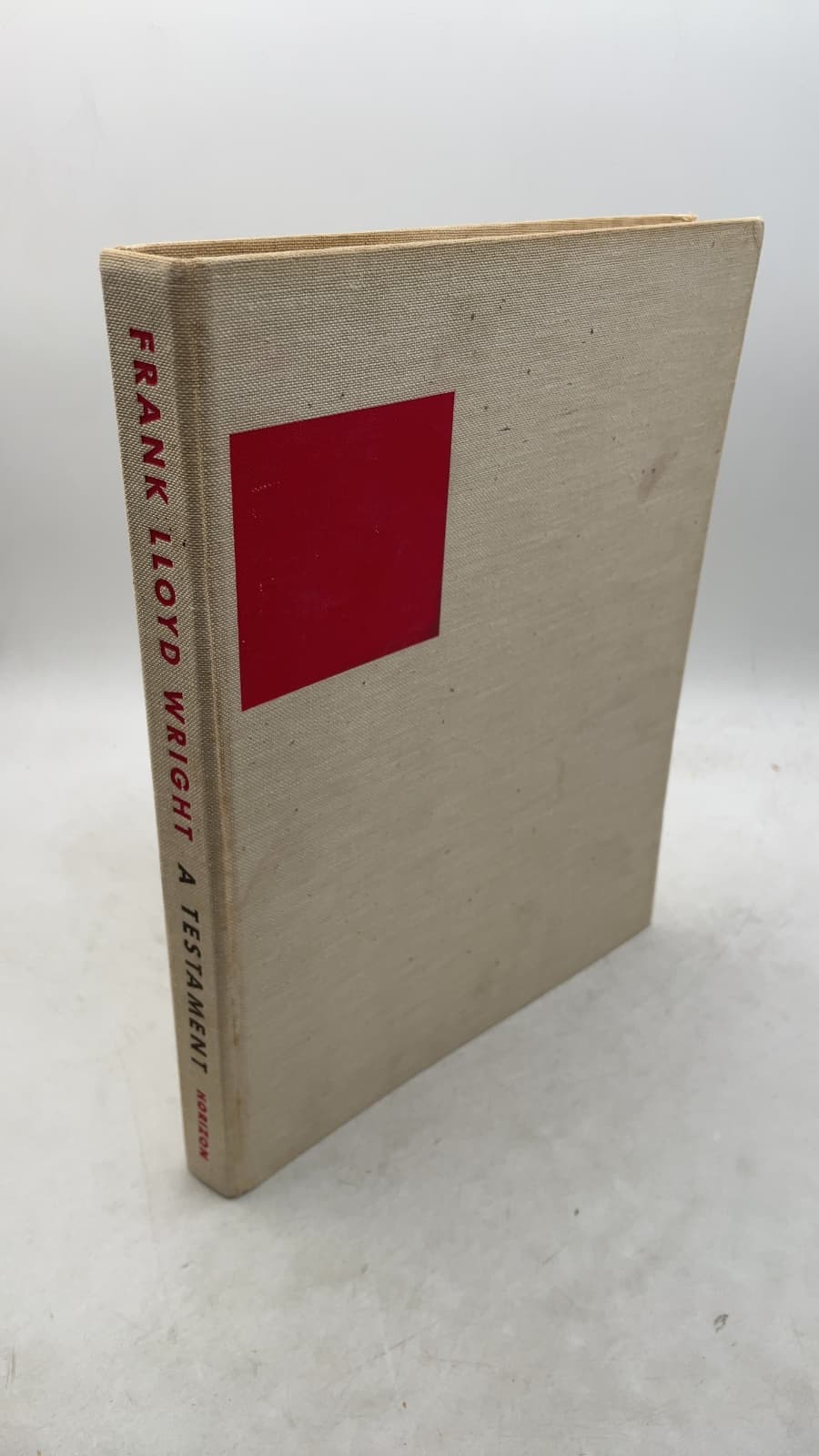 A Testament by Frank Lloyd Wright - front cover