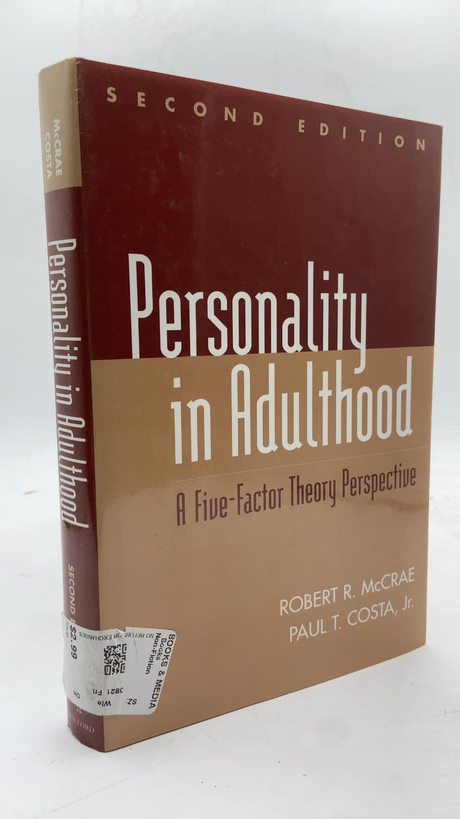 Personality in Adulthood: A Five-Factor Theory Perspective by Robert R. McCrae and Paul T. Costa, Jr. - front cover
