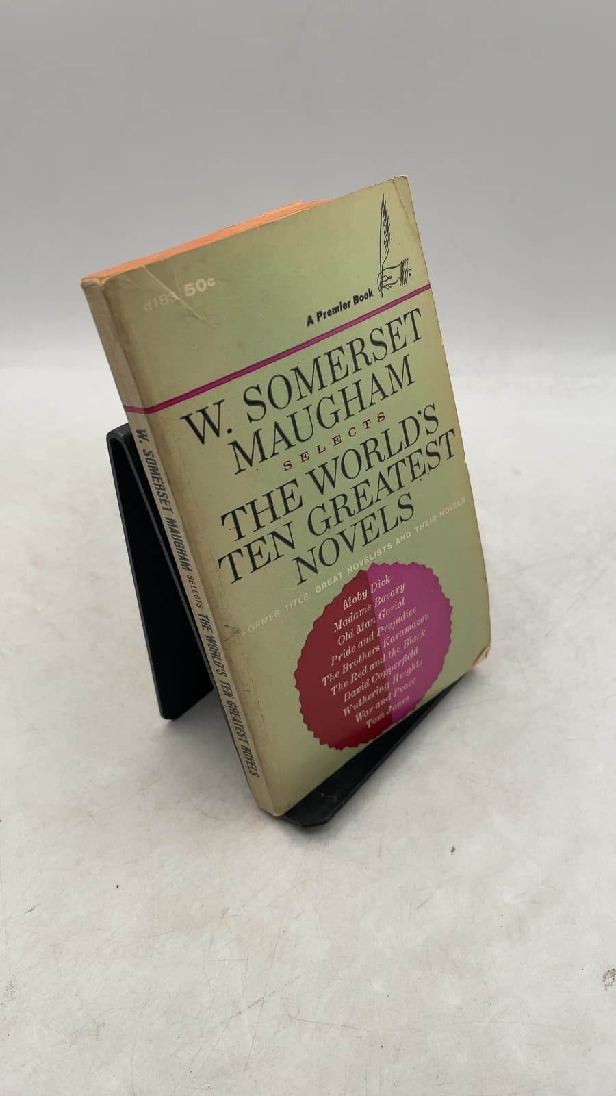 The World's Ten Greatest Novels by W. Somerset Maugham - front cover