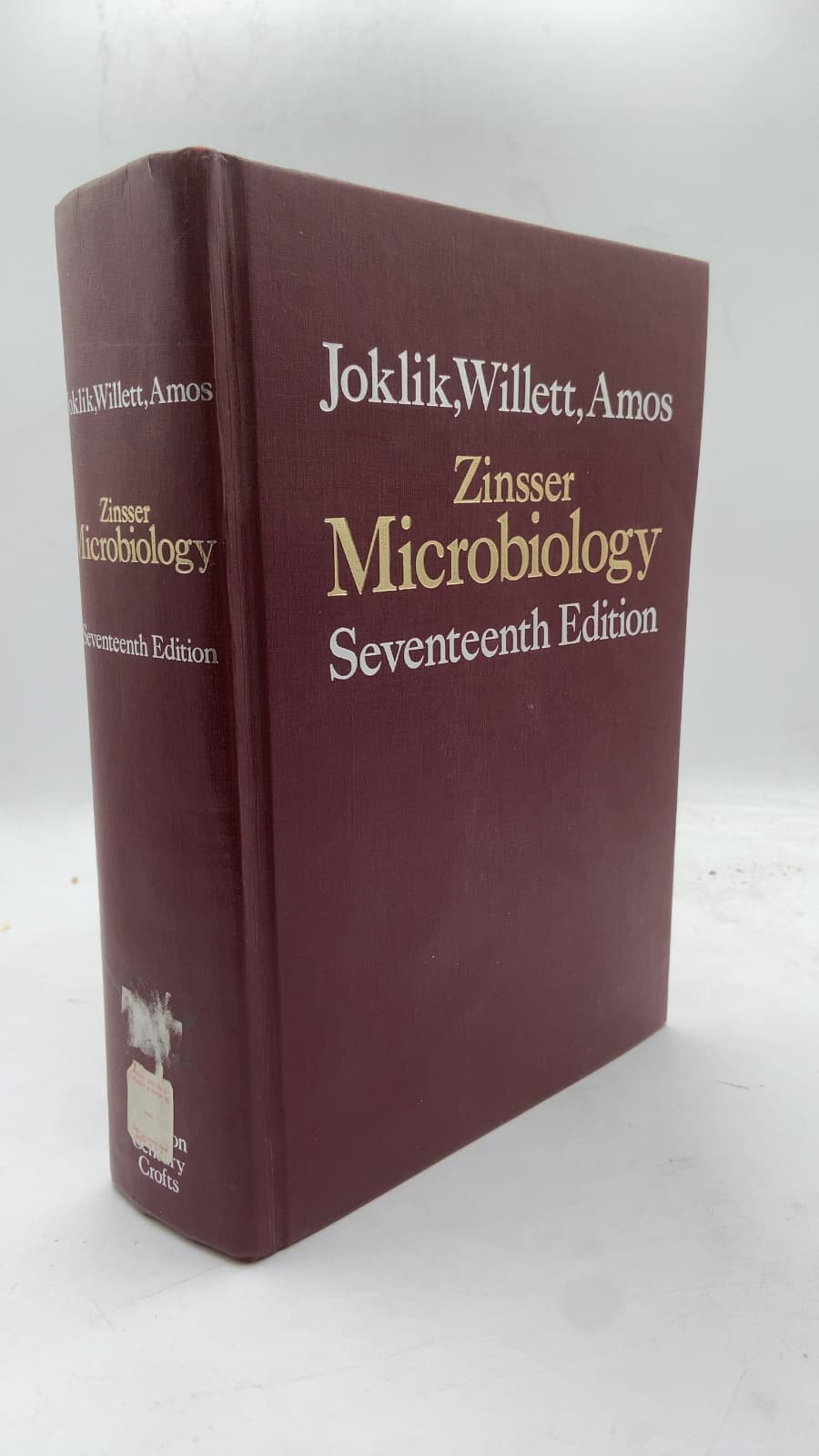 Zinsser Microbiology by Wolfgang K. Joklik, Hilda P. Willett, D. Bernard Amos - front cover