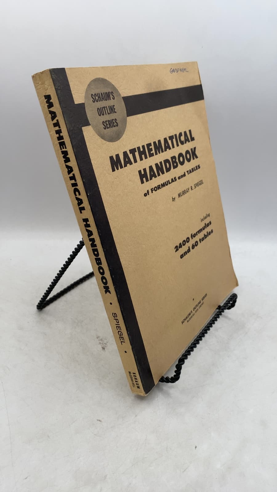 Mathematical Handbook of Formulas and Tables by Murray R. Spiegel, Ph.D. - front cover
