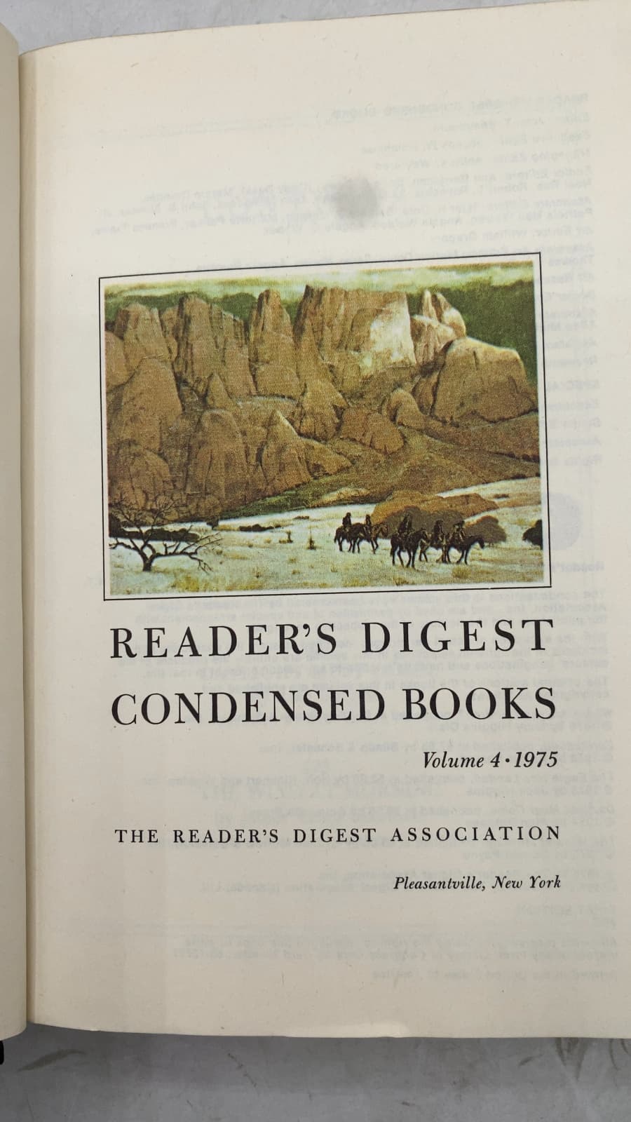 Reader's Digest Condensed Books Volume 4 1975 by Mary Higgins Clark, Arthur Herzog, Jack Higgins, Alan Burgess, Donald Payne - title page