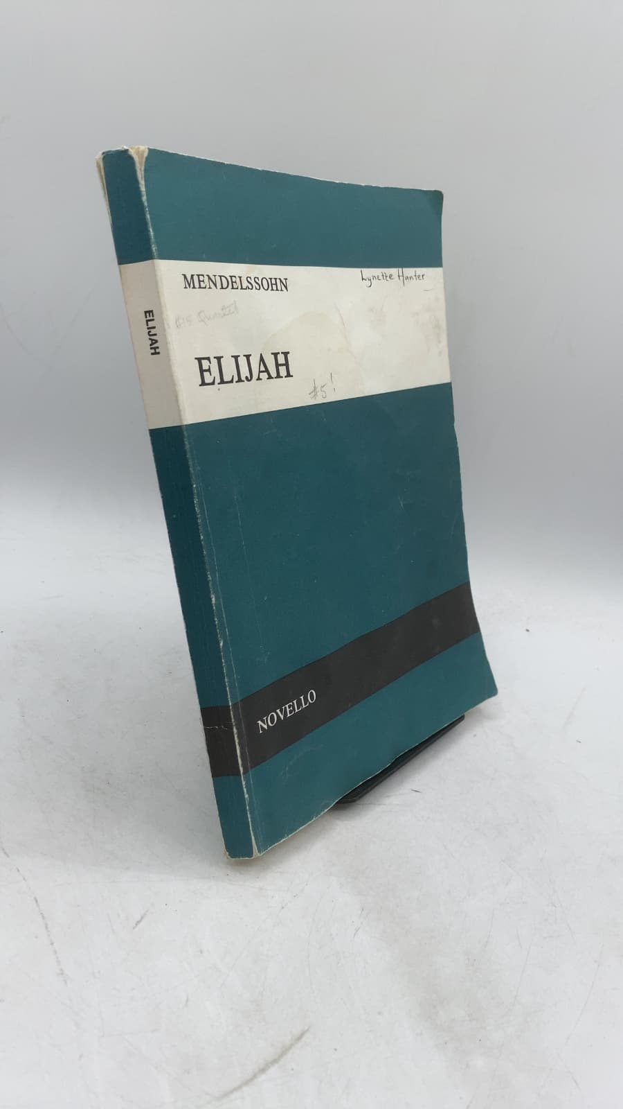 Elijah: An Oratorio for Soprano, Alto, Tenor & Bass Soli, SATB, Orchestra & Organ by Mendelssohn - front cover
