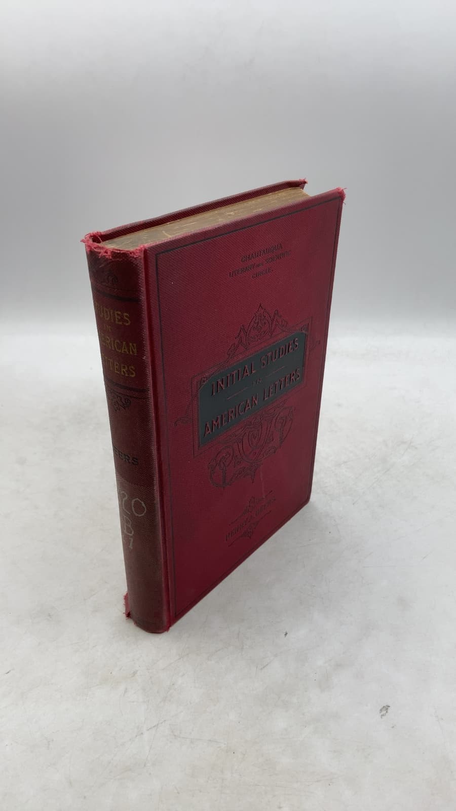 Initial Studies in American Letters by Henry A. Beers - front cover