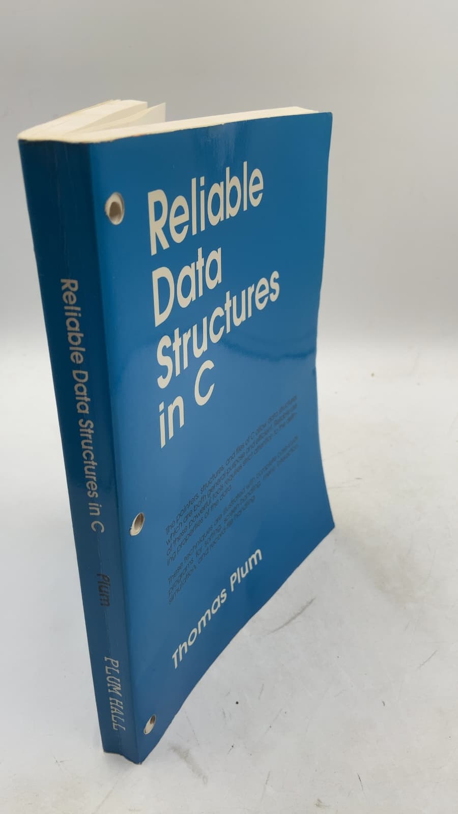 Reliable Data Structures in C by Thomas Plum - front cover