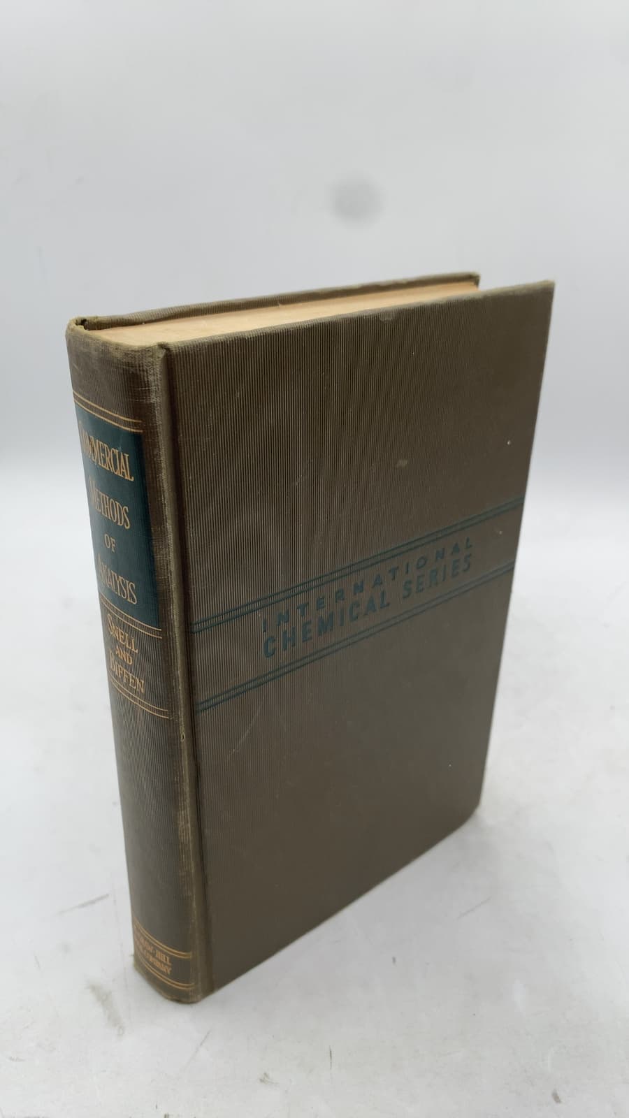 Commercial Methods of Analysis by Foster Dee Snell, A.M., Ph.D. and Frank M. Biffen, B.Sc., F.R.I.C. - front cover