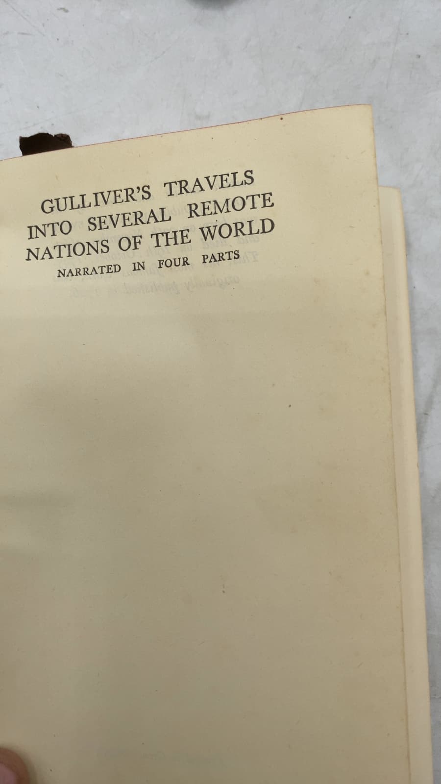 Gulliver's Travels Into Several Remote Nations of the World by Jonathan Swift - title page