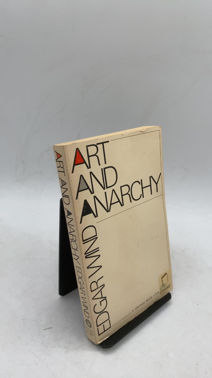 Art and Anarchy by Edgar Wind - front cover