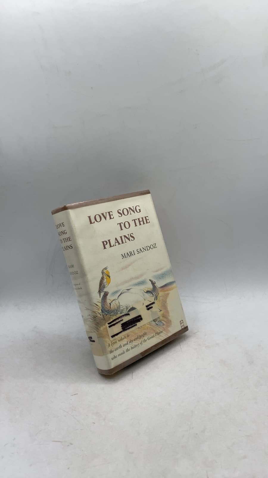 Love Song TO THE Plains by Mari Sandoz - front cover