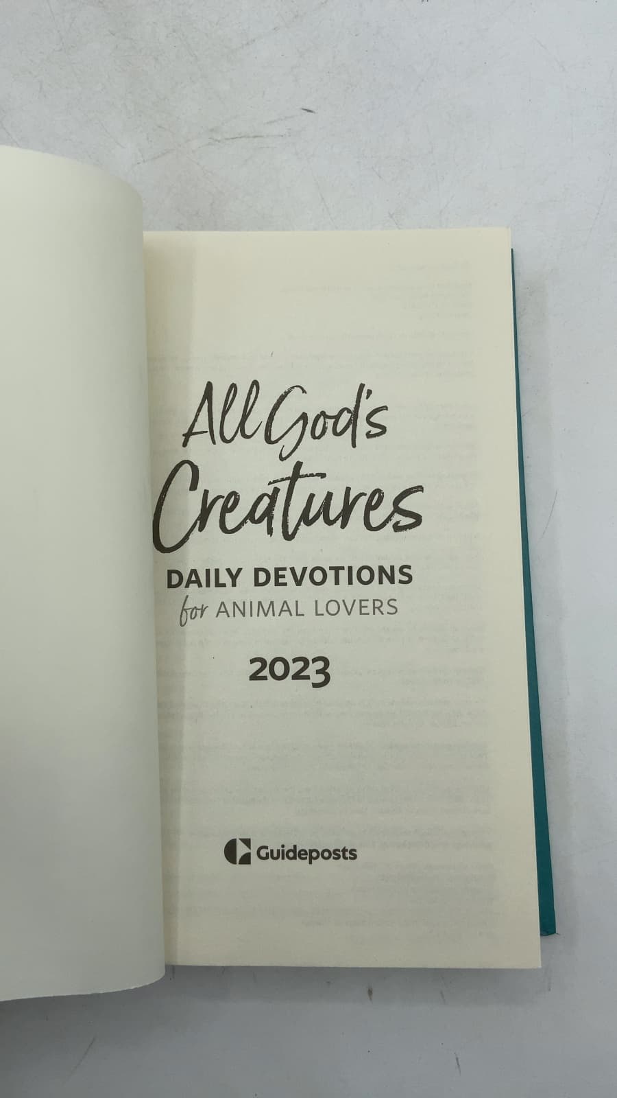 All God's Creatures: Daily Devotions for Animal Lovers 2023 - title page