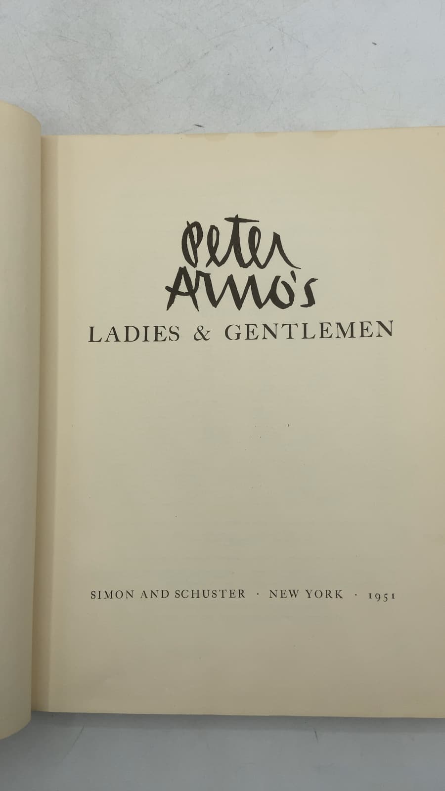 Ladies & Gentlemen by Peter Arno - title page