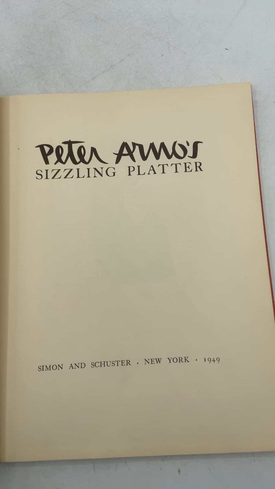 Peter Arno's Sizzling Platter by Peter Arno - title page