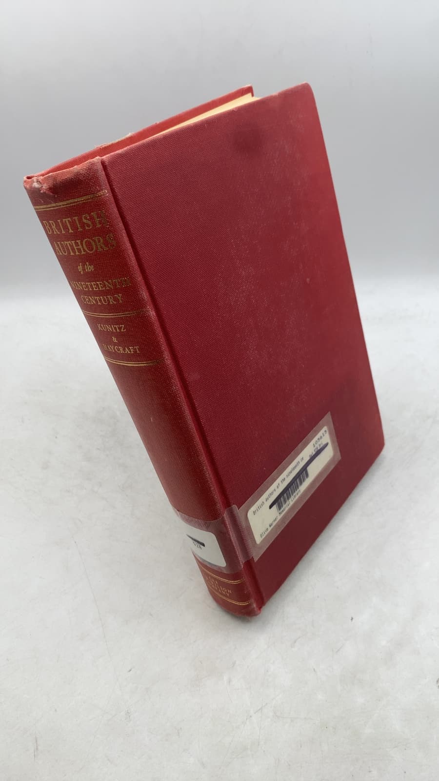 British Authors of the Nineteenth Century by Edited by Stanley J. Kunitz, Associate Editor Howard Haycraft - front cover