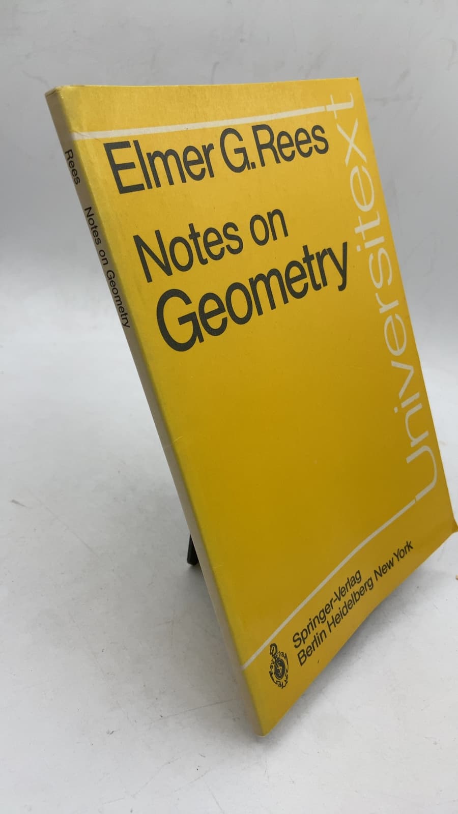 Notes on Geometry by Elmer G. Rees - front cover