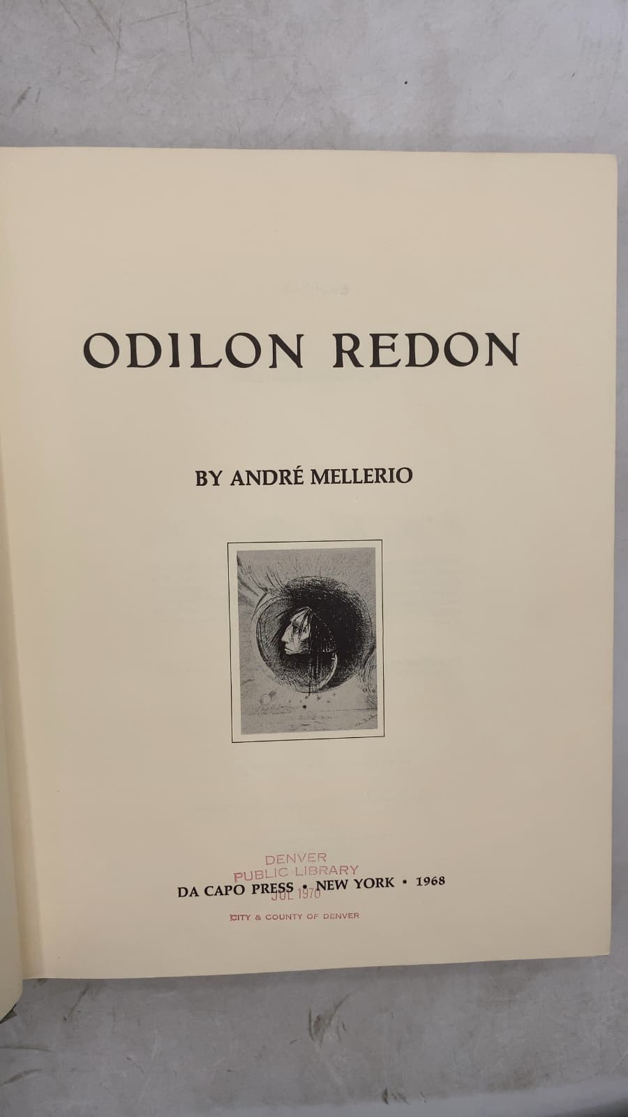 Odilon Redon by André Mellerio - quarter view showing binding condition