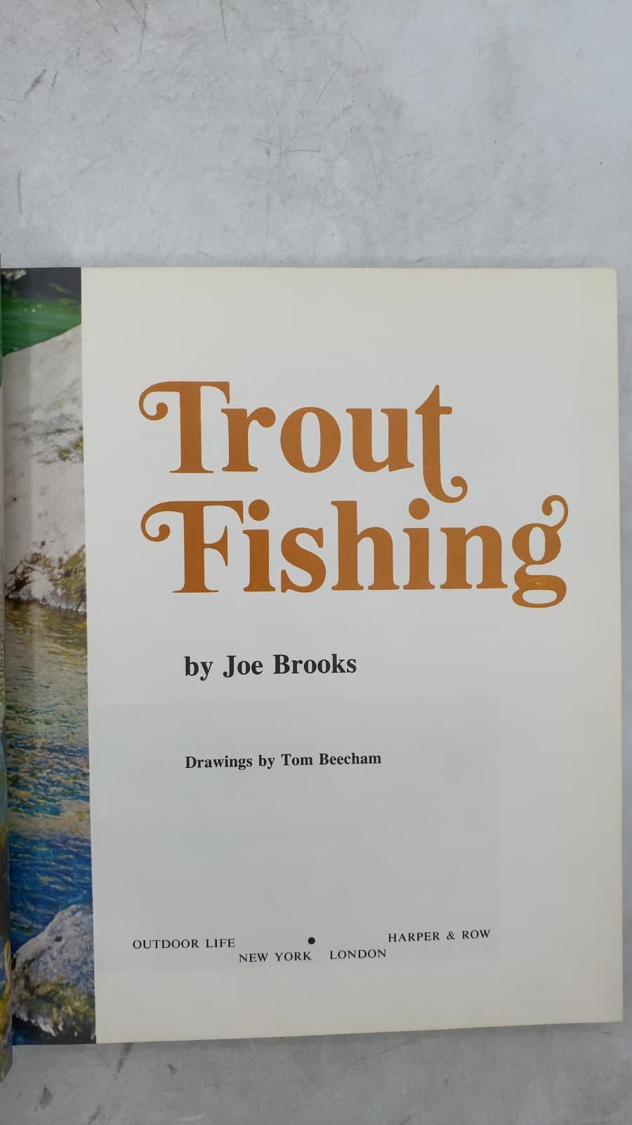 Trout Fishing by Joe Brooks - title page