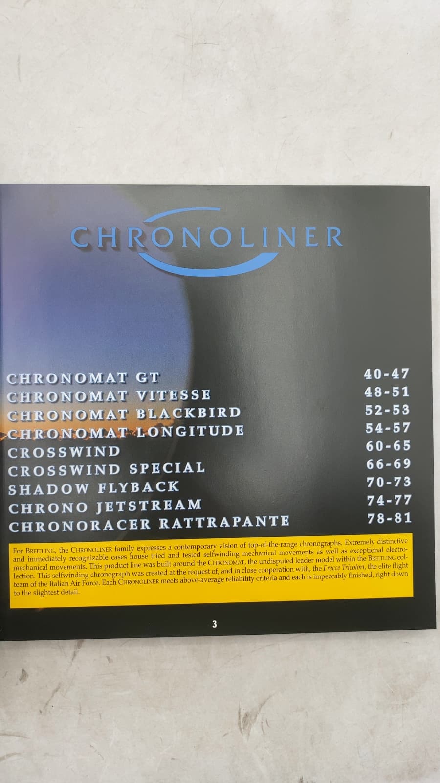 Chronolog 2000: Instruments for Professionals - title page
