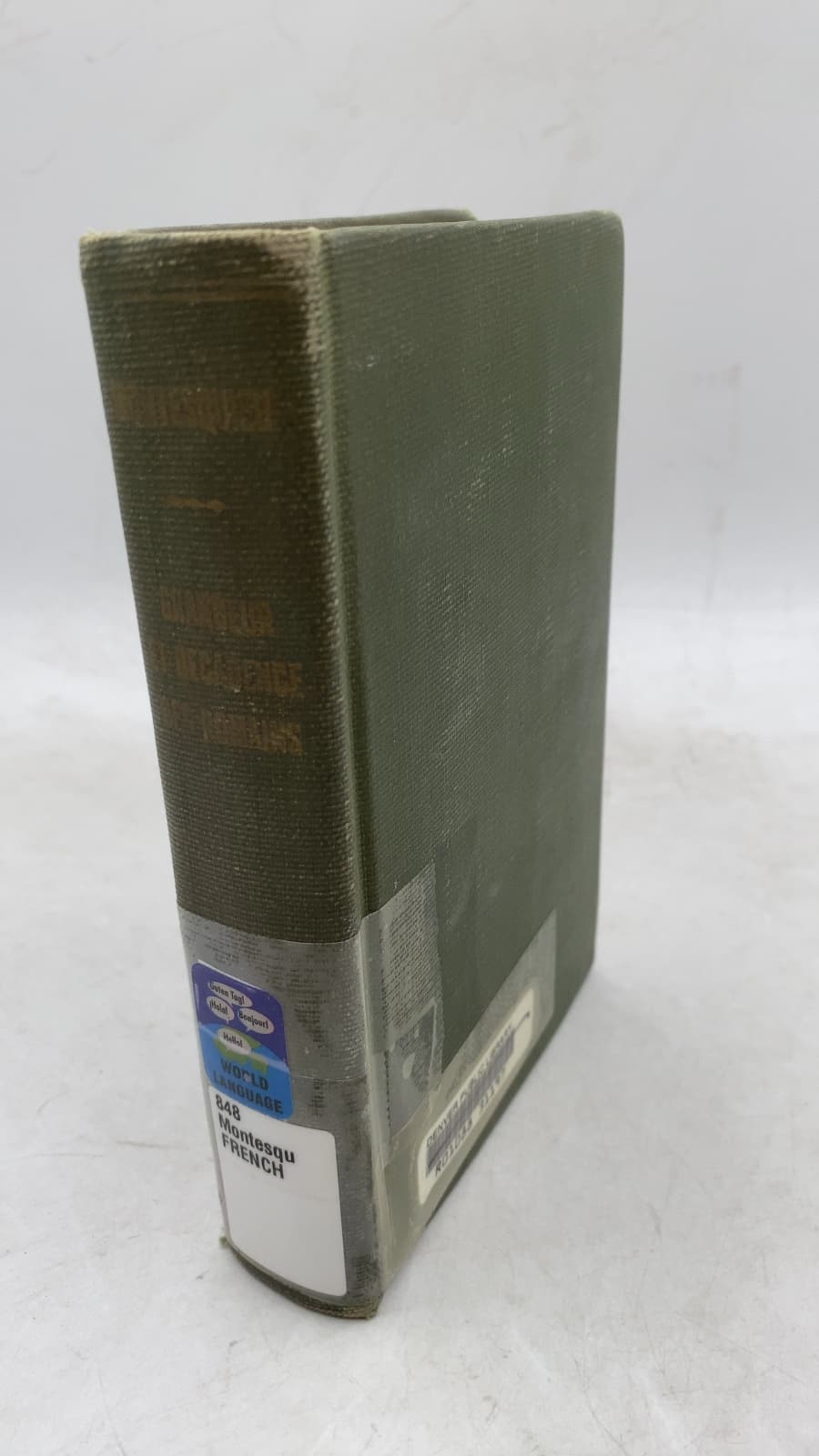 Grandeur et Décadence des Romains; Lettres Persanes; Temple de Gnide by Montesquieu - front cover