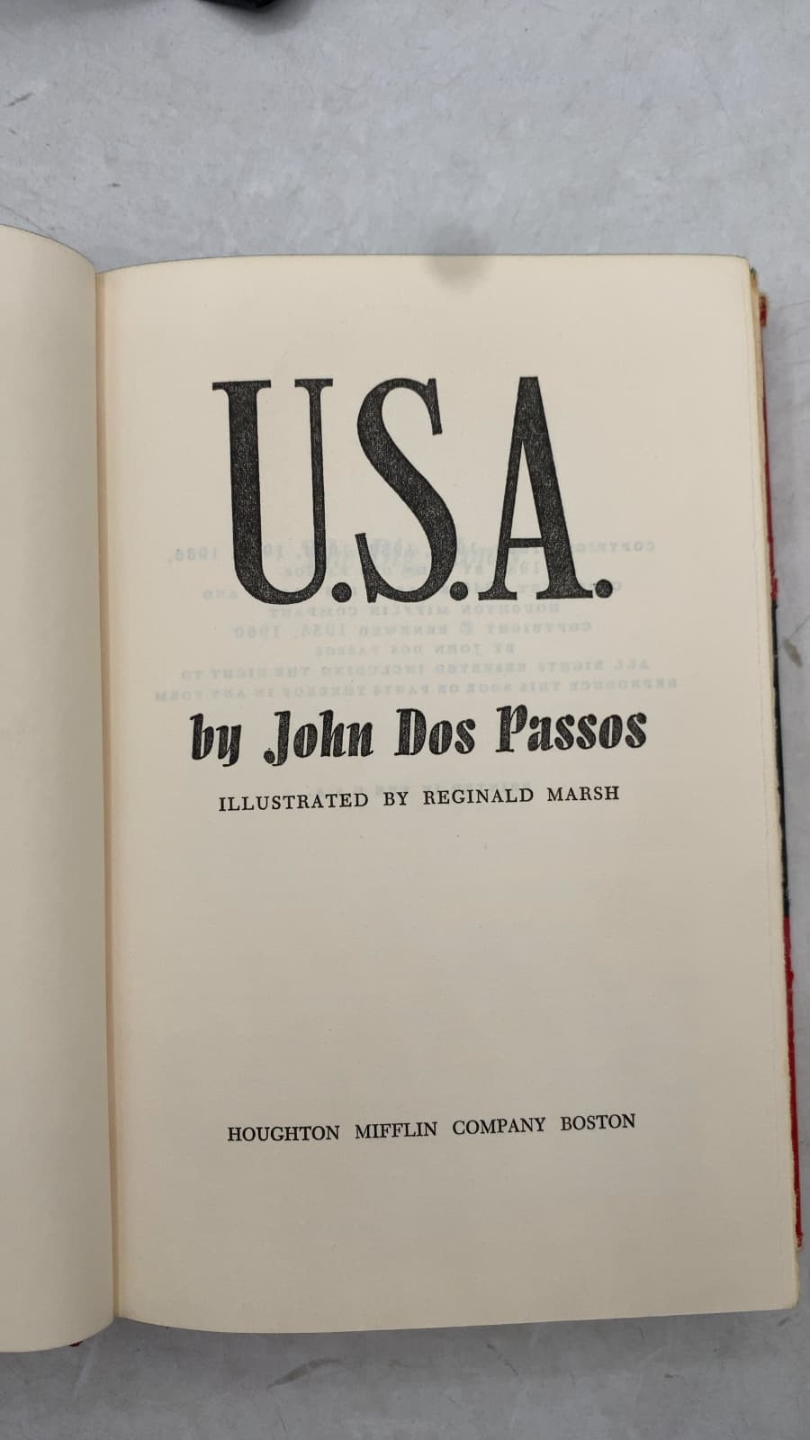 U.s.a. by John Dos Passos - title page